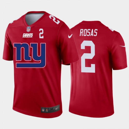 New York New York Giants #2 Aldrick Rosas Red Men's Big Team Logo Player Vapor Limited Jersey Men's