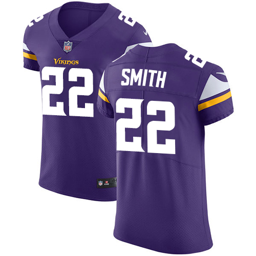 Vikings #22 Harrison Smith Purple Team Color Men's Stitched Vapor Untouchable Elite Jersey