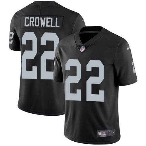 Las Vegas Raiders #22 Isaiah Crowell Black Team Color Men's Stitched Vapor Untouchable Limited Jersey Men's