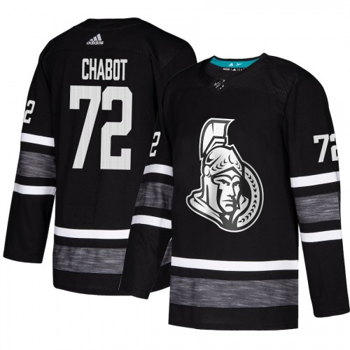 Adidas Ottawa Senators #72 Thomas Chabot Black Authentic 2019 All-Star Stitched Jersey Men's
