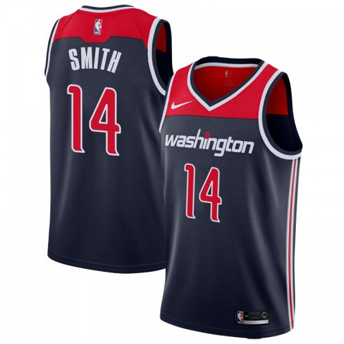Washington Wizards #14 Ish Smith Navy Blue Youth Swingman Statement Edition Jersey Youth
