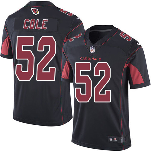 Arizona Cardinals #52 Mason Cole Black Men's Stitched Limited Rush Jersey Men's