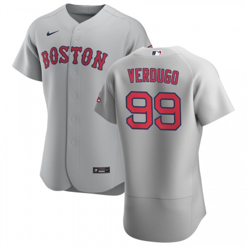 Boston Boston Red Sox #99 Alex Verdugo Men's Gray Road 2020 Authentic Team Jersey Men's
