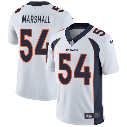 Denver Broncos #54 Brandon Marshall White Men's Stitched Vapor Untouchable Limited Jersey Men's