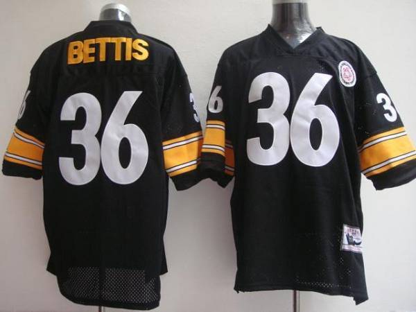 Mitchell & Ness Steelers #36 Jerome Bettis Black Stitched Throwback Jersey