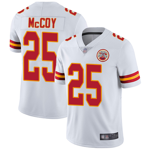 Kansas City Chiefs #25 LeSean McCoy White Men's Stitched Vapor Untouchable Limited Jersey Men's