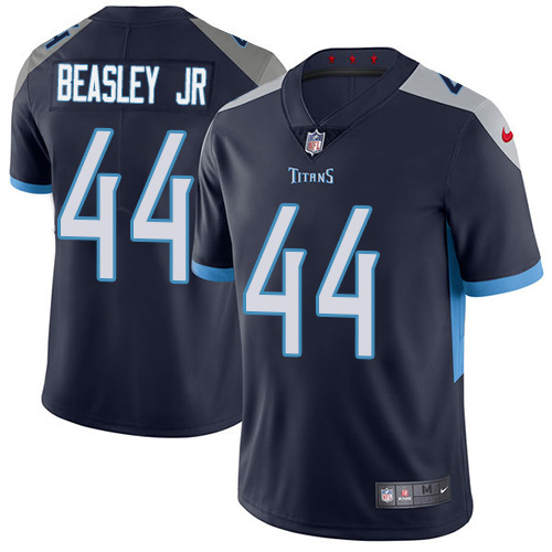 Tennessee Titans #44 Vic Beasley Jr Navy Blue Team Color Men's Stitched Vapor Untouchable Limited Jersey Men's