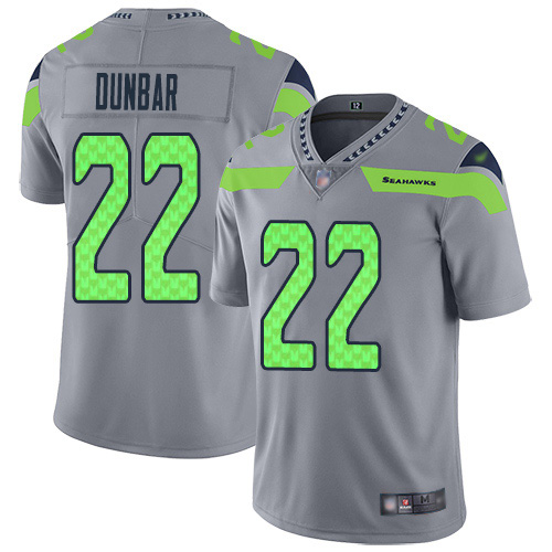 Seattle Seahawks #22 Quinton Dur Gray Youth Stitched Limited Inverted Legend Jersey Youth