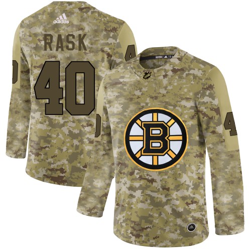 Adidas Boston Bruins #40 Tuukka Rask Camo Authentic Stitched Jersey Men's