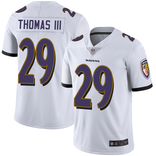 Baltimore Ravens #29 Earl Thomas III White Men's Stitched Vapor Untouchable Limited Jersey Men's