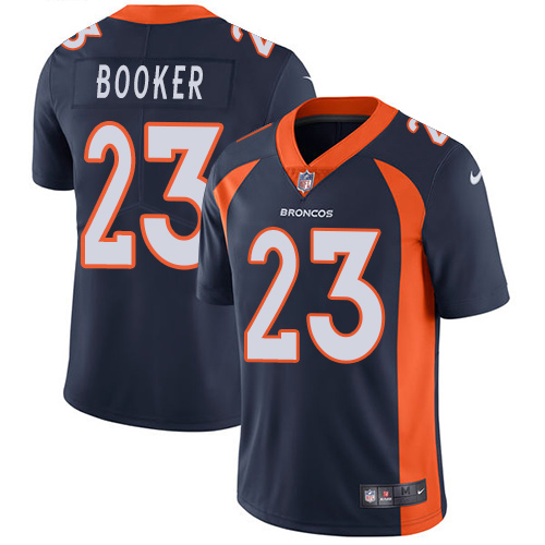 Denver Broncos #23 Devontae Booker Blue Alternate Youth Stitched Vapor Untouchable Limited Jersey Youth