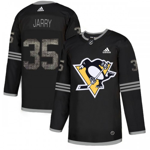 Adidas Pittsburgh Penguins #35 Tristan Jarry Black Authentic Classic Stitched Jersey Men's