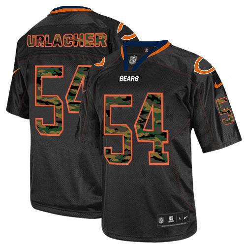 Chicago Bears #54 Brian Urlacher Black Men's Stitched Elite Camo Fashion Jersey Men's