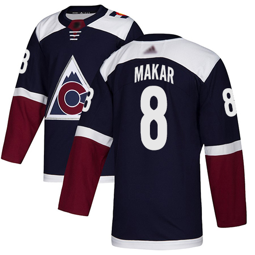 Adidas Colorado Avalanche #8 Cale Makar Navy Alternate Authentic Stitched Youth Jersey Youth