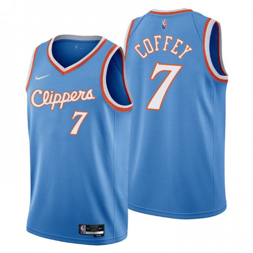 Los Angeles Los Angeles Clippers #7 Amir Coffey Mens Blue 2021/22 Swingman Jersey - City Edition Mens