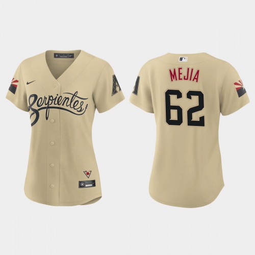 Arizona Arizona Diamondbacks #62 Humberto Mejia Women's 2021 City Connect Jersey Gold Womens