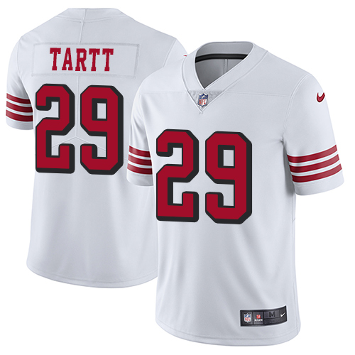 San Francisco 49ers #29 Jaquiski Tartt White Rush Youth Stitched Vapor Untouchable Limited Jersey Youth