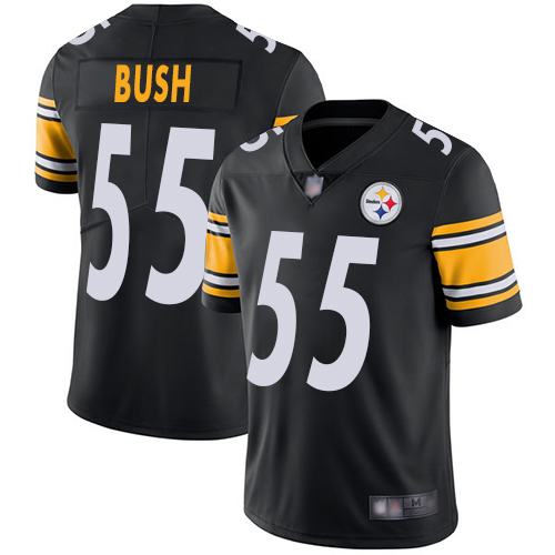 Pittsburgh Steelers #55 Devin Bush Black Team Color Youth Stitched Vapor Untouchable Limited Jersey Youth
