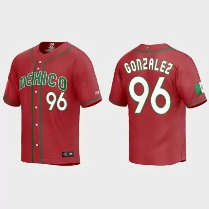 Felipe Gonzalez Mexico Baseball 2023 World Baseball Classic Replica Jersey – Red