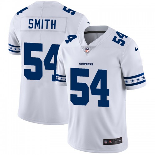 Dallas Dallas Cowboys #54 Jaylon Smith White Team Logo Vapor Limited Jersey Men's
