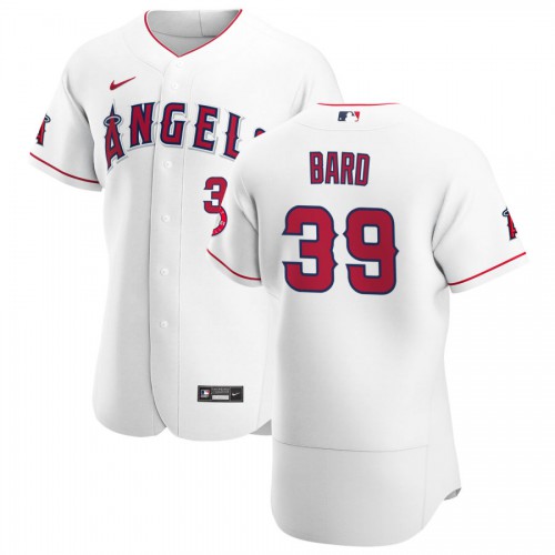 Los Angeles Los Angeles Angels #39 Luke Bard Men's White Home 2020 Authentic Player Jersey Men's