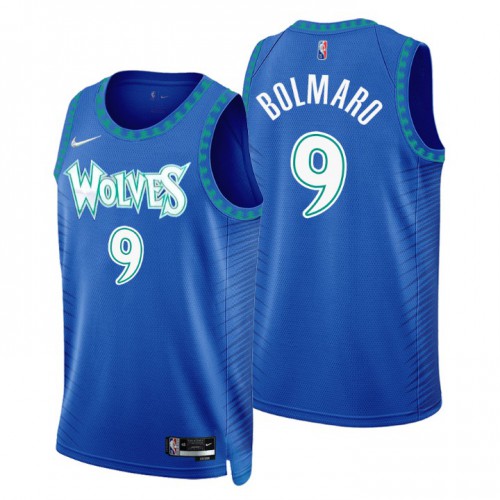 Minnesota Minnesota Timberwolves #9 Leandro Bolmaro Mens Royal 2021/22 Swingman Jersey - City Edition Mens