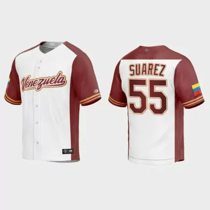 Ranger Suarez Venezuela Baseball 2023 World Baseball Classic Replica Jersey – White