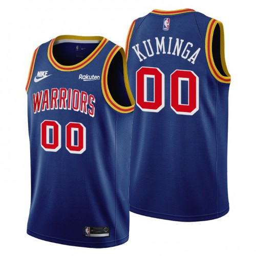 Golden State Golden State Warriors #00 Jonathan Kuminga Womens Releases Classic Edition 75th Anniversary Jersey Blue Womens