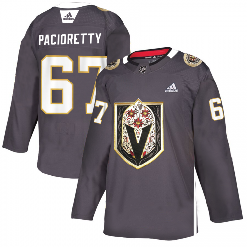 Vegas Golden Vegas Golden Knights #67 Max Pacioretty Men's Grey Adidas Latino Heritage Night Stitched Jersey Men's