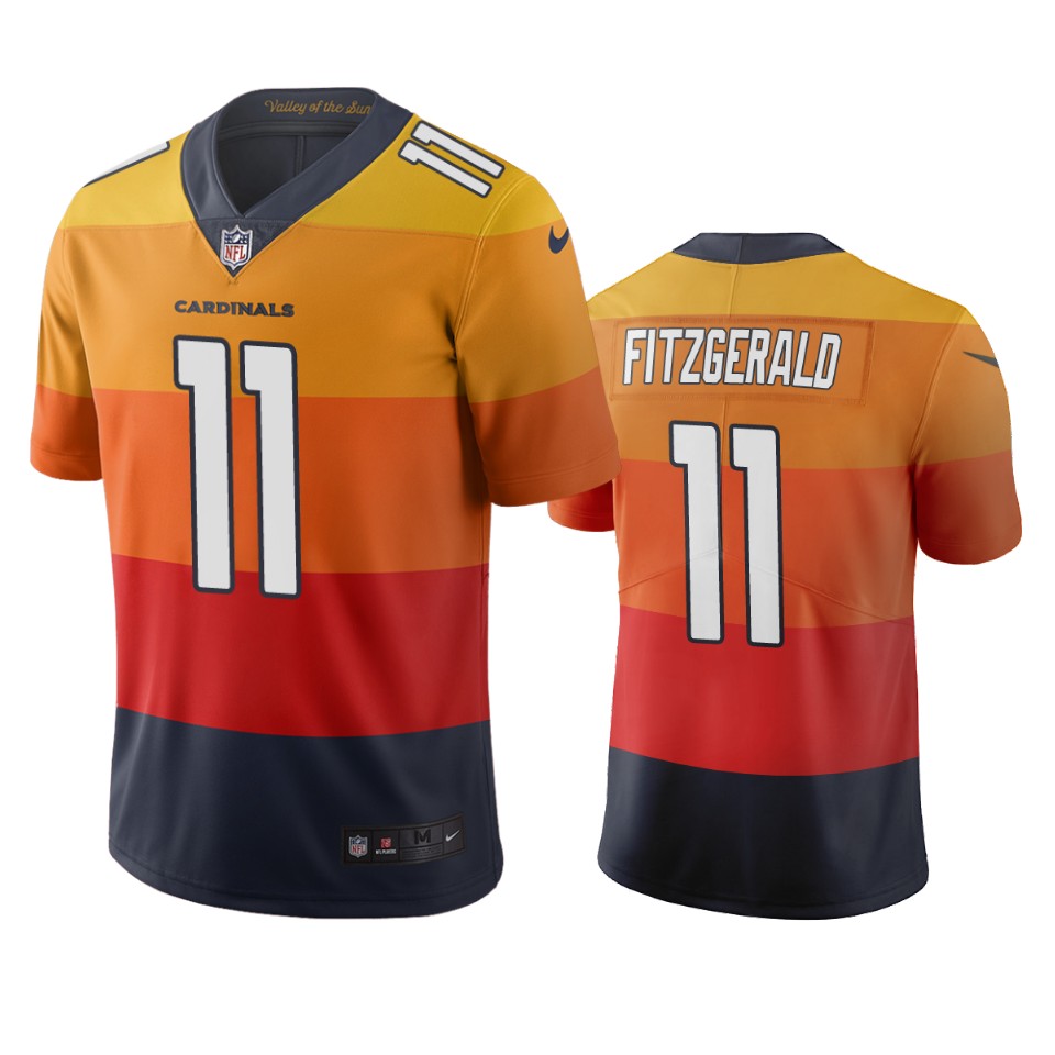 Arizona Cardinals #11 Larry Fitzgerald Sunset Orange Vapor Limited City Edition Jersey