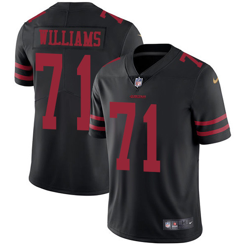 San Francisco San Francisco 49ers #71 Trent Williams Black Alternate Youth Stitched Vapor Untouchable Limited Jersey Youth
