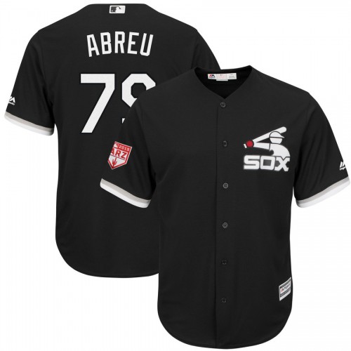 Chicago White Sox #79 Jose Abreu Black 2019 Spring Training Cool Base Stitched Jersey Men's