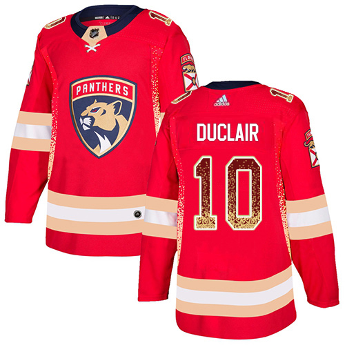 Adidas Panthers #10 Anthony Duclair Red Home Authentic Drift Fashion Stitched Jersey