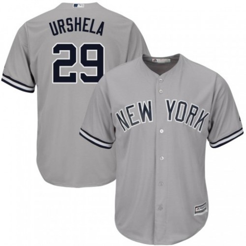 New York Yankees #29 Gio Urshela Grey New Cool Base Stitched Youth Jersey Youth