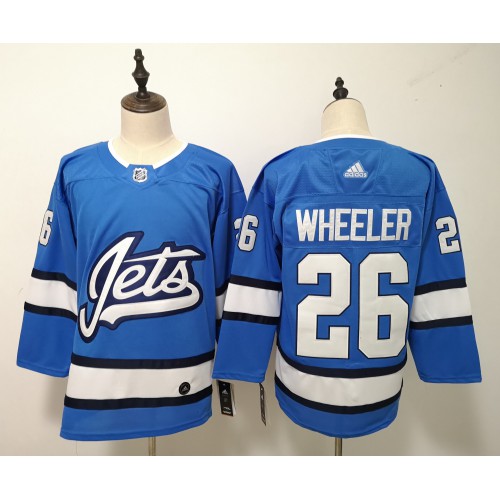 Adidas Winnipeg Jets #26 Blake Wheeler Blue Alternate Authentic Pro Stitched Jersey Men's