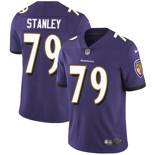 Baltimore Ravens #79 Ronnie Stanley Purple Team Color Men's Stitched Vapor Untouchable Limited Jersey Men's