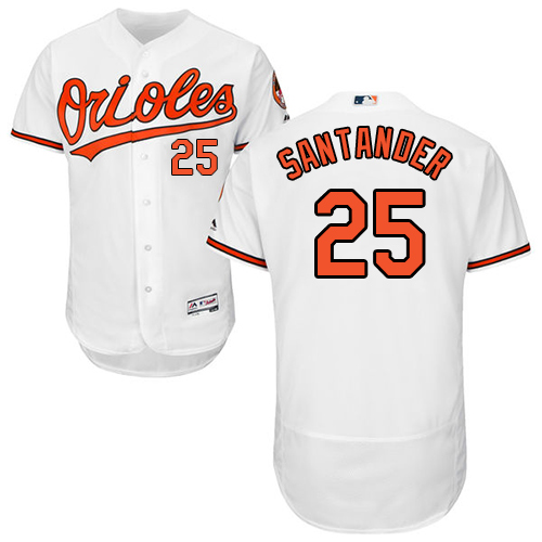 Baltimore Orioles #25 Anthony Santander White Flexbase Authentic Collection Stitched Jersey Men's