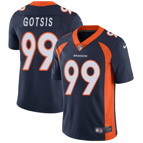 Denver Broncos #99 Adam Gotsis Navy Blue Alternate Men's Stitched Vapor Untouchable Limited Jersey Men's