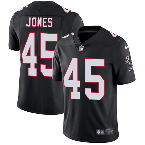 Atlanta Falcons #45 Deion Jones Black Alternate Men's Stitched Vapor Untouchable Limited Jersey Men's