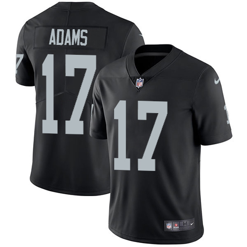 Youth Raiders #17 Davante Adams Black Team Color Stitched Vapor Untouchable Limited Jersey