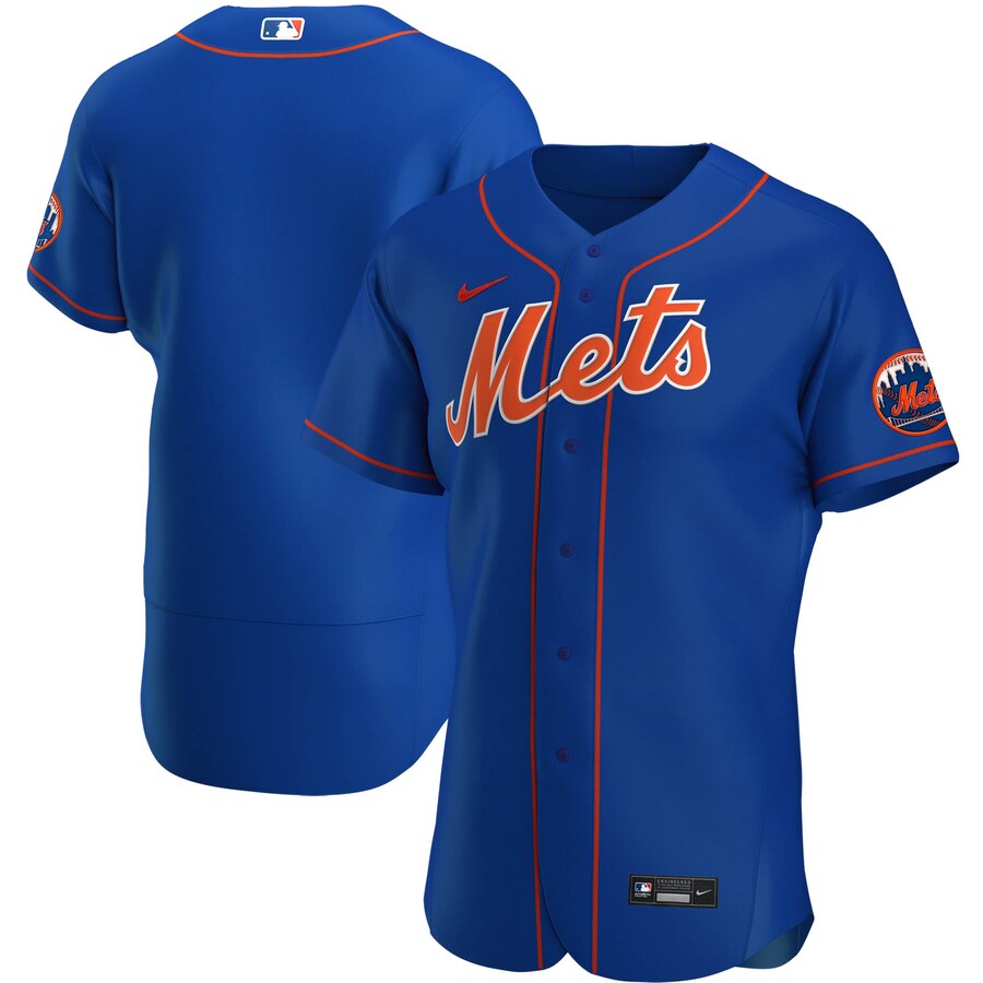 New York Mets Men's Royal Alternate 2020 Authentic Official Team Name Jersey