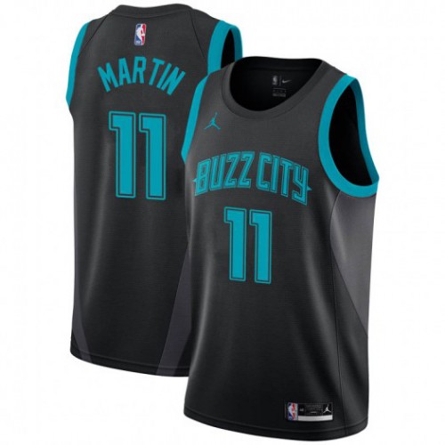 Charlotte Hornets #11 Cody Martin Black Womens Jordan Swingman City Edition 2018/19 Jersey Womens