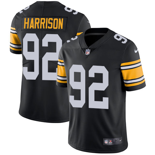 Pittsburgh Steelers #92 James Harrison Black Alternate Youth Stitched Vapor Untouchable Limited Jersey Youth