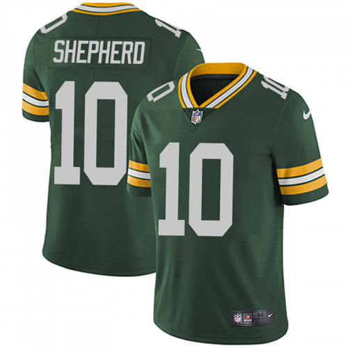 Green Bay Packers #10 Darrius Shepherd Green Team Color Youth Stitched Vapor Untouchable Limited Jersey Youth