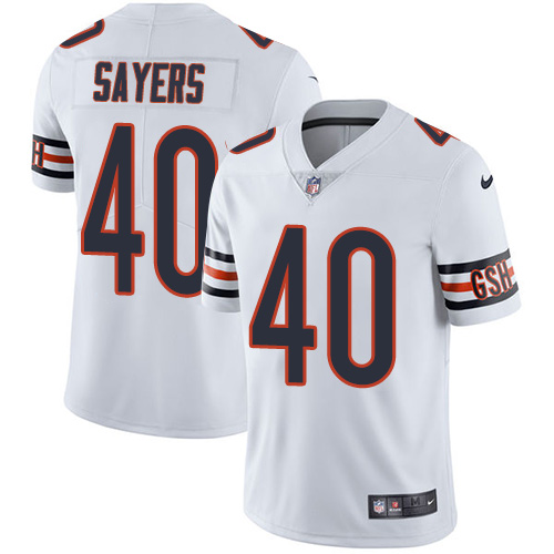 Chicago Bears #40 Gale Sayers White Men's Stitched Vapor Untouchable Limited Jersey Men's