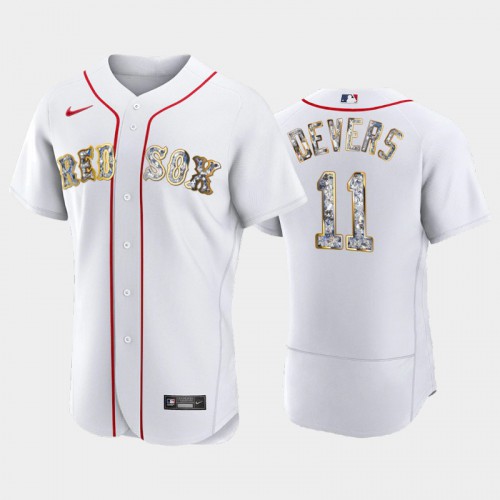 Boston Boston Red Sox #11 Rafael Devers Men's Diamond Edition Jersey - White Men's