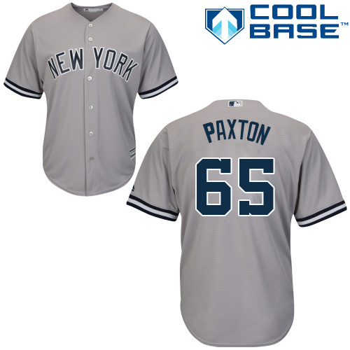 New York Yankees #65 James Paxton Grey New Cool Base Stitched Youth Jersey Youth