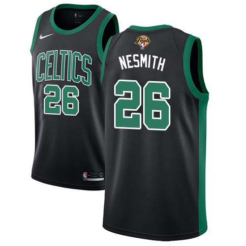 Boston Celtics #26 Aaron Nesmith Black 2022 Finals Swingman Statement Edition Jersey Mens