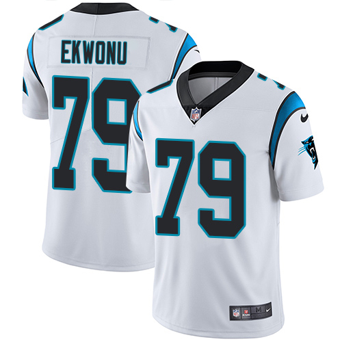Panthers #79 Ikem Ekwonu White Men's Stitched Vapor Untouchable Limited Jersey