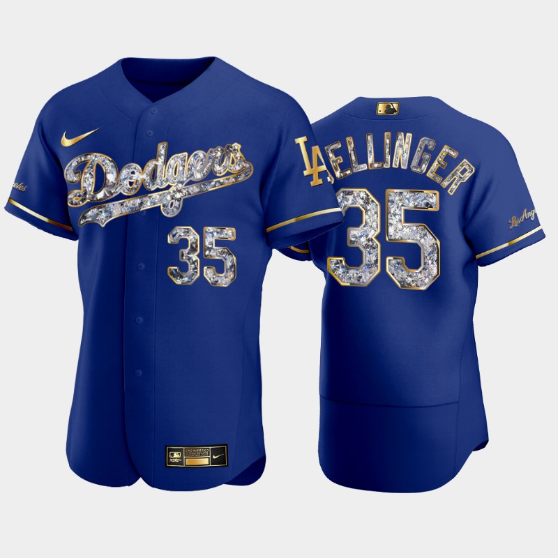 Los Angeles Dodgers #35 Cody Bellinger Men's Diamond Edition Jersey - Royal